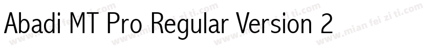 Abadi MT Pro Regular Version 2000字体转换